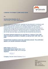 ROHS CERTIFICATE · Delvalle Box